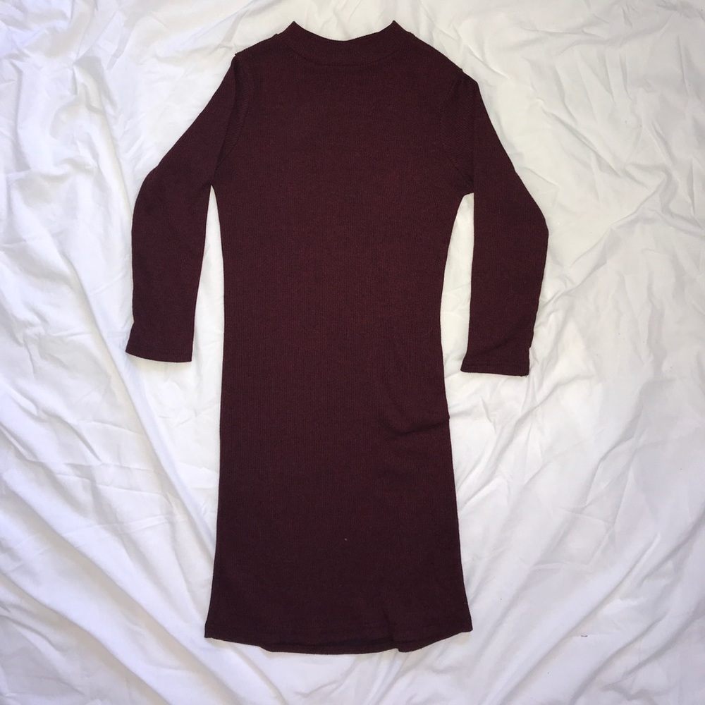 Long Sleeve Red Light Sweater Dress