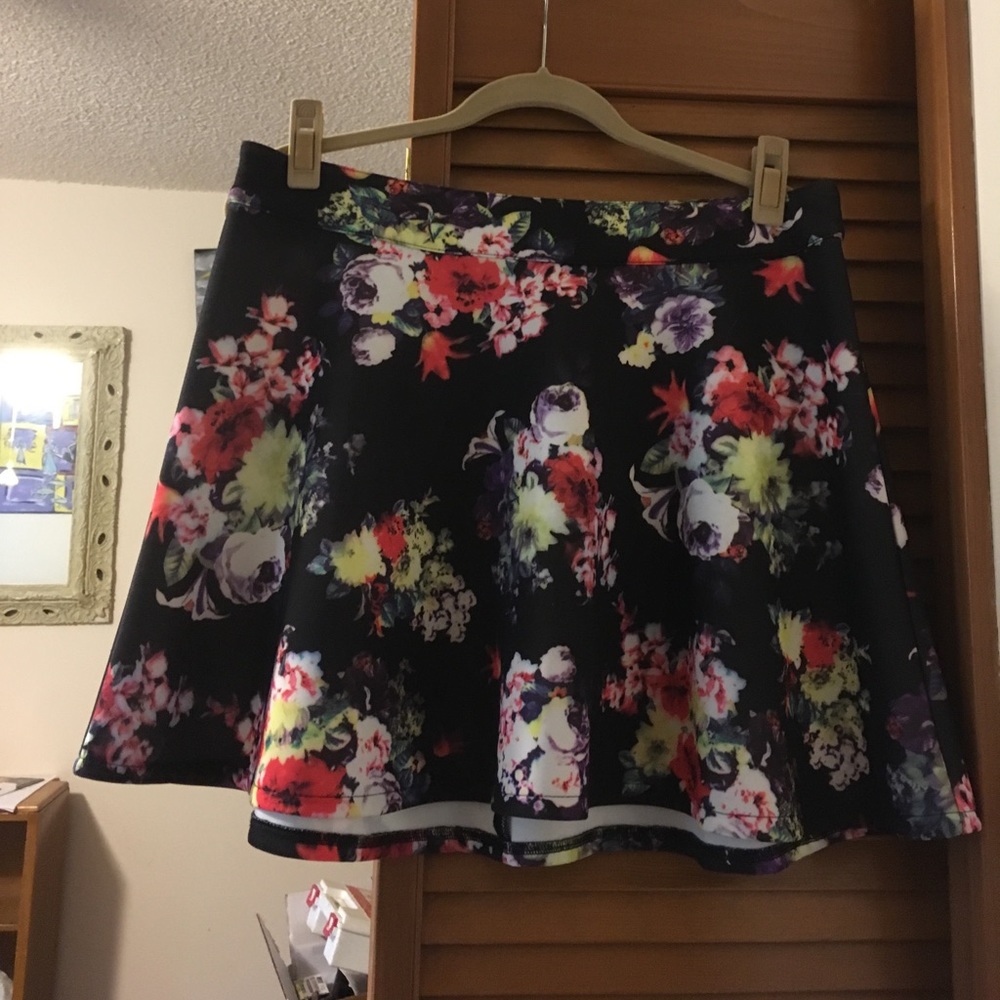 Floral Skater skirt