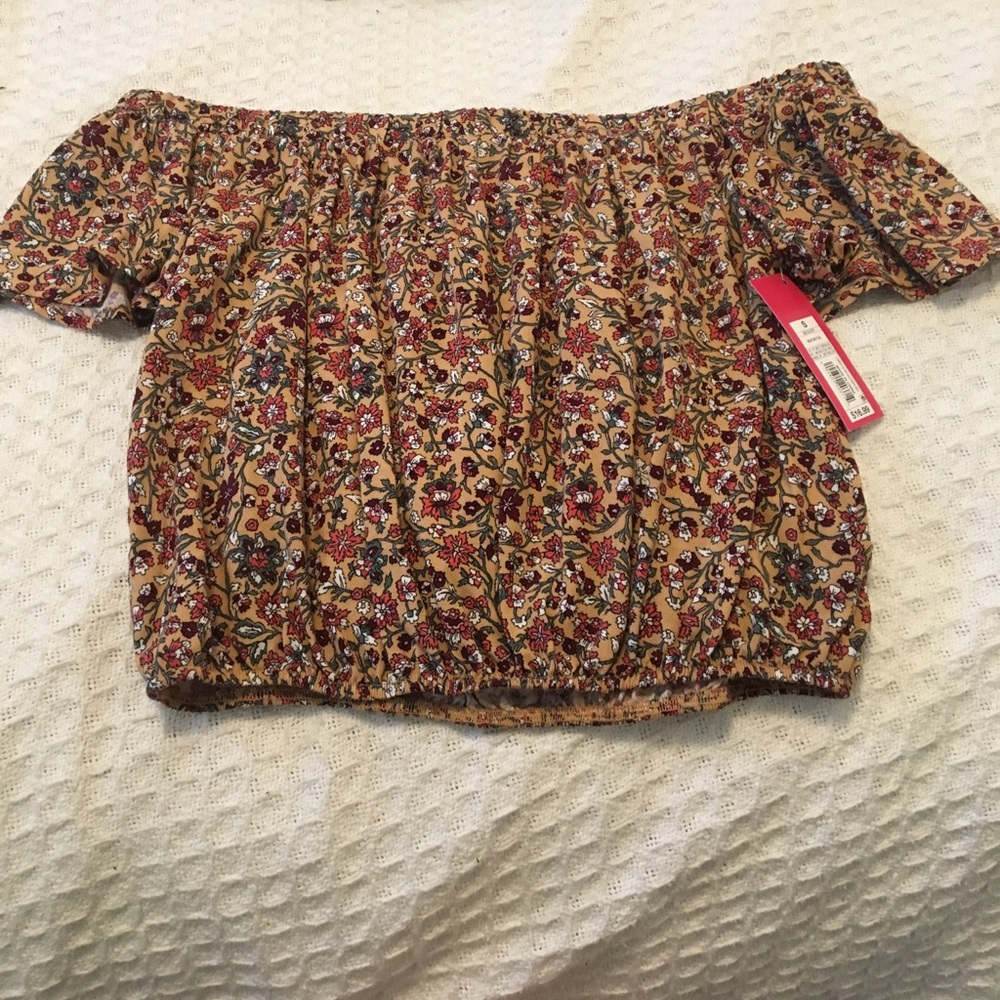 Off the shoulder crop top