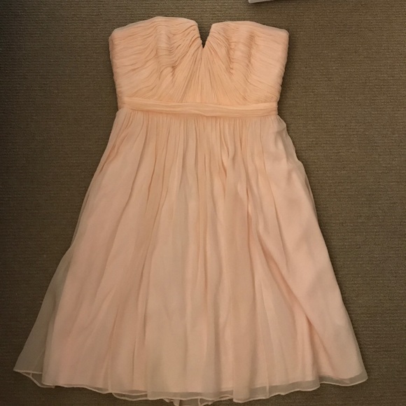 J.Crew Chiffon Blush Dress - 4 - Picture 2 of 5