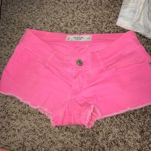 Hot pink shorts