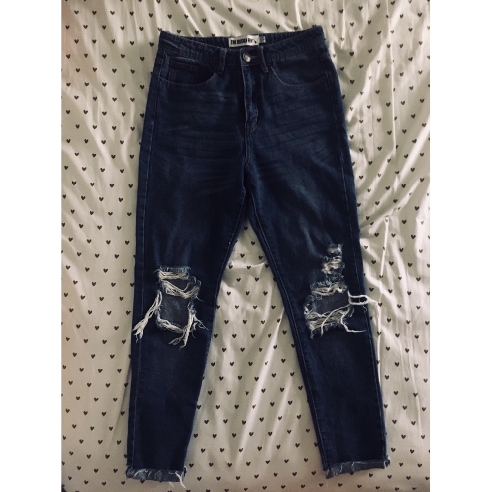 High waisted mom jeans