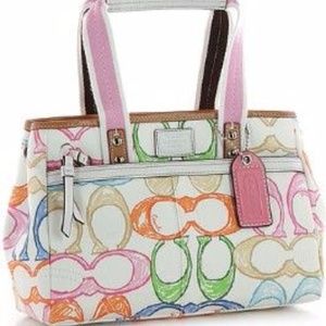 Coach scribble tote Coach scribble tote