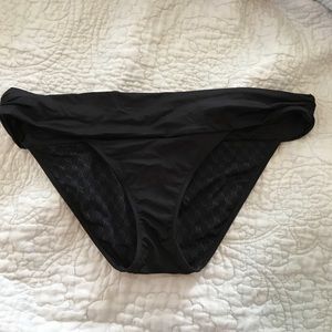 Victoria secret Black bikini bottom size L