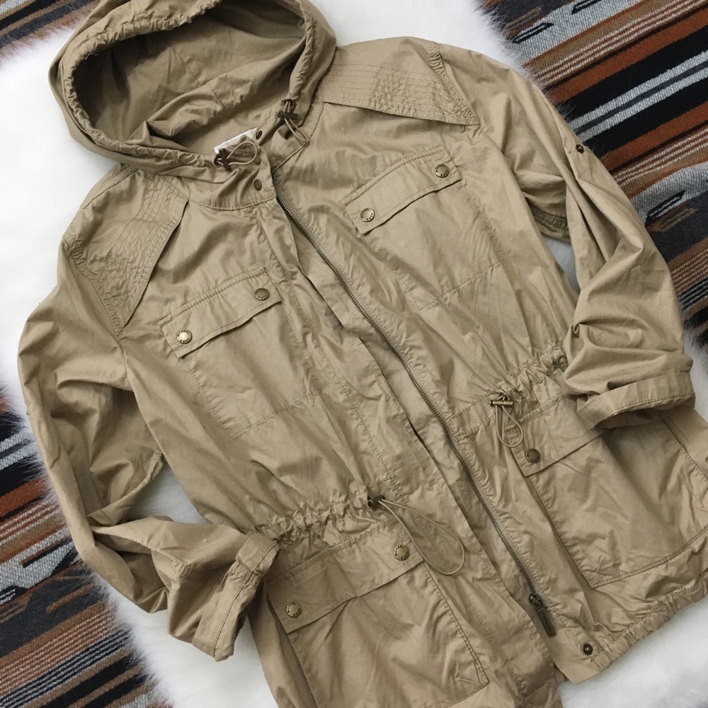 MICHAEL Michael Kors Rolled Sleeve Anorak, Size M - Picture 4 of 8