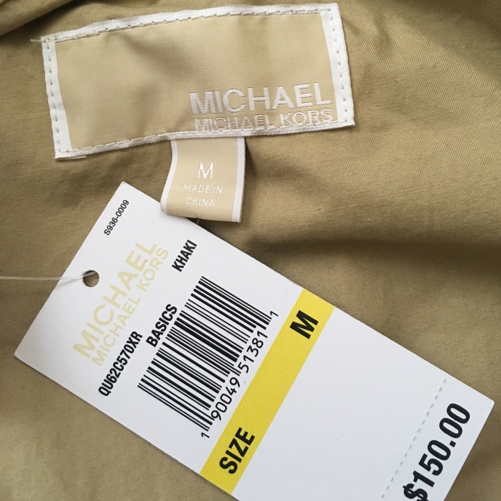 MICHAEL Michael Kors Rolled Sleeve Anorak, Size M - Picture 8 of 8