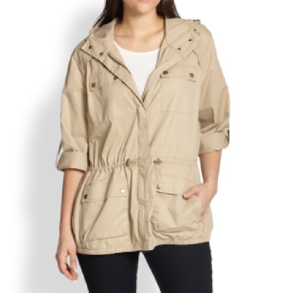 MICHAEL Michael Kors Jackets & Blazers - MICHAEL Michael Kors Rolled Sleeve Anorak, Size M