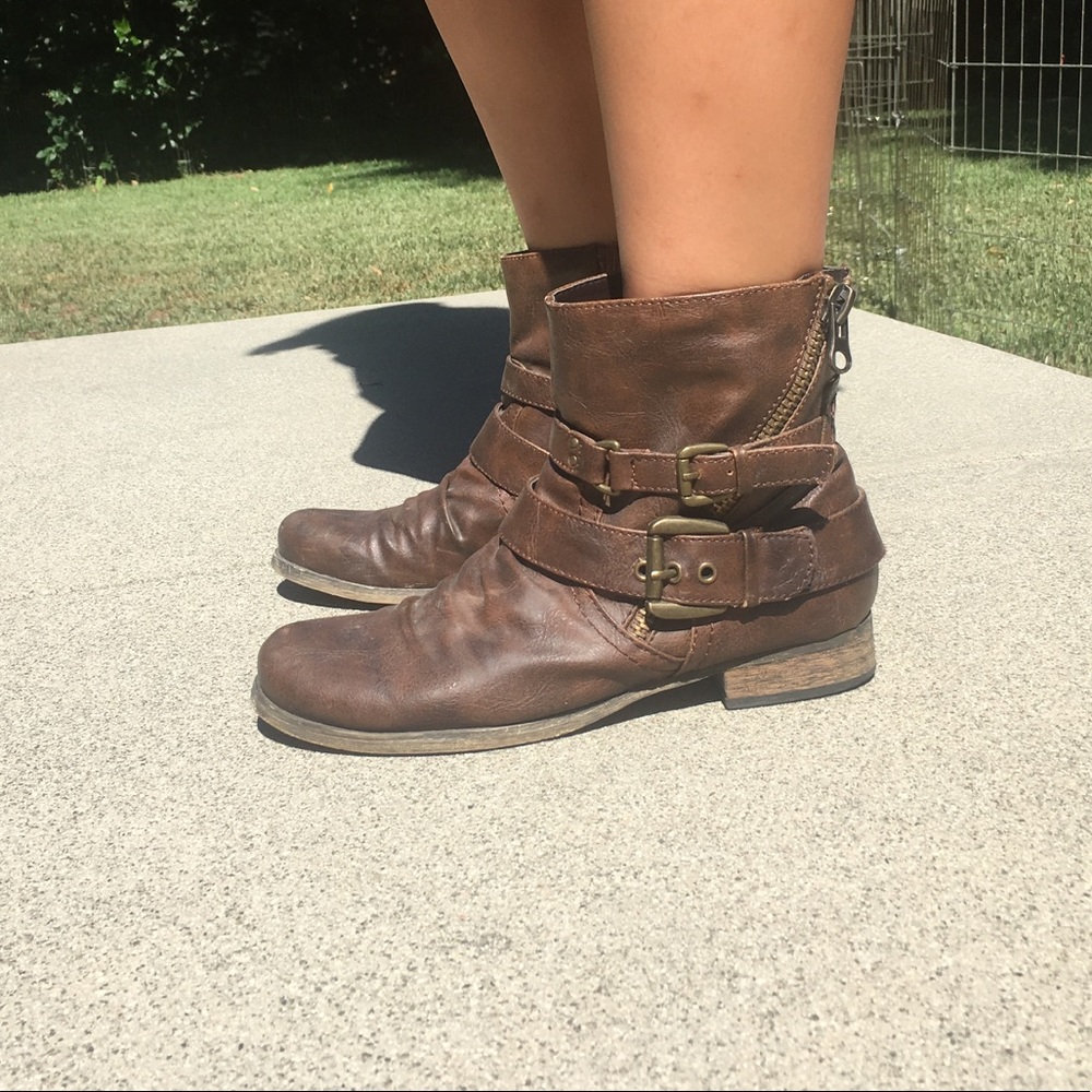 Brown booties
