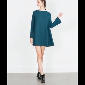 Zara mini dress teal