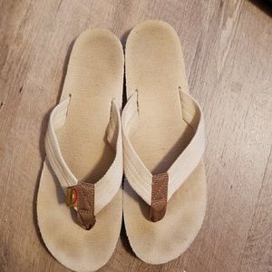 Rainbow Hemp Flip Flops