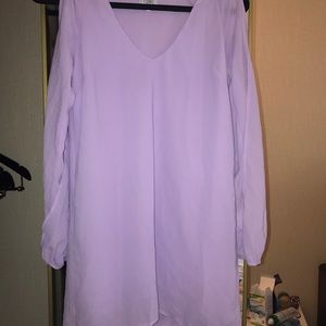 Lavender shift dress