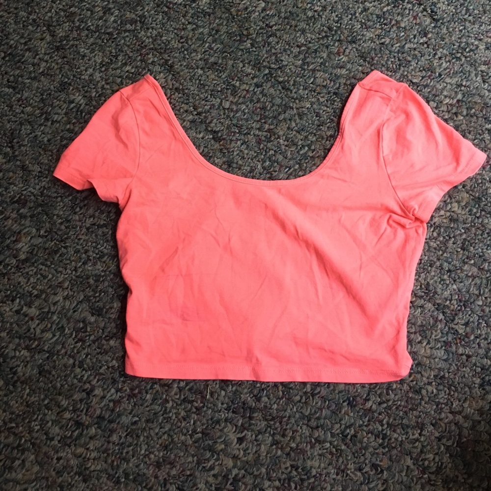 Pink crop top