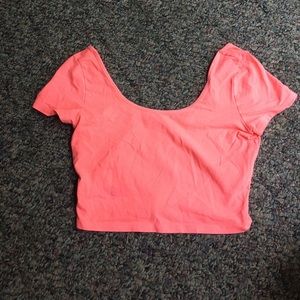 Pink crop top