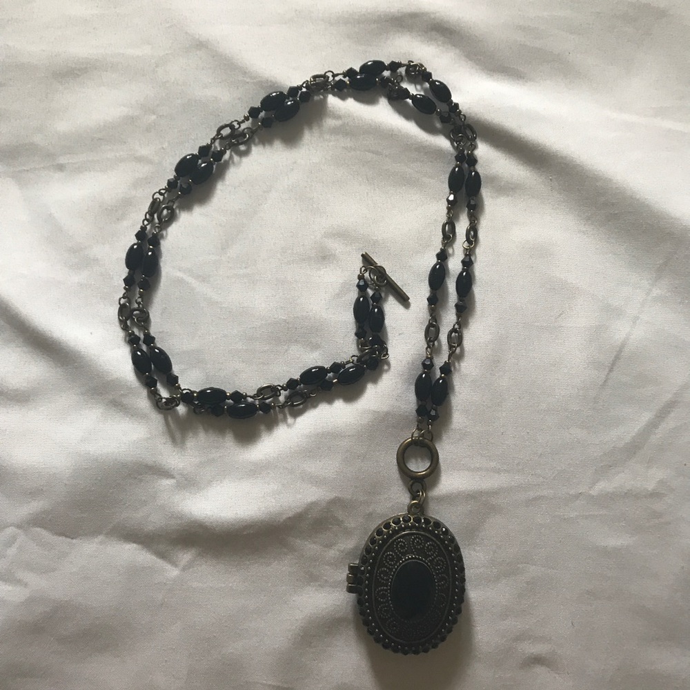 🎉HP🎉 2 Ways to Wear Handmade - Black/Brass - Picture 3 of 7