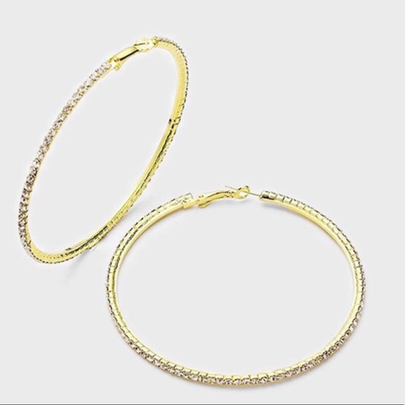 Farah Jewelry Jewelry - ⚜️Brilliant & Sparky Hoop Earrings⚜️