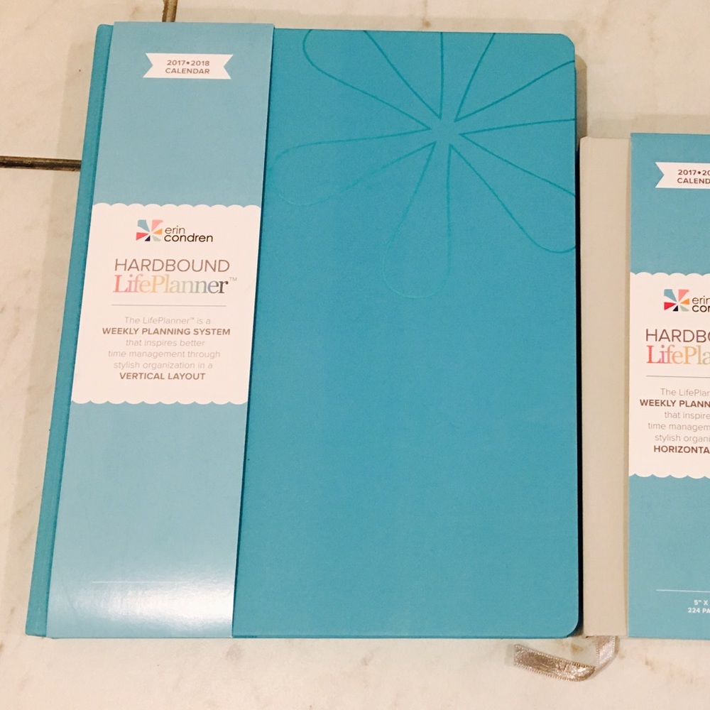 Large Erin Condren hardbound Life Planner
