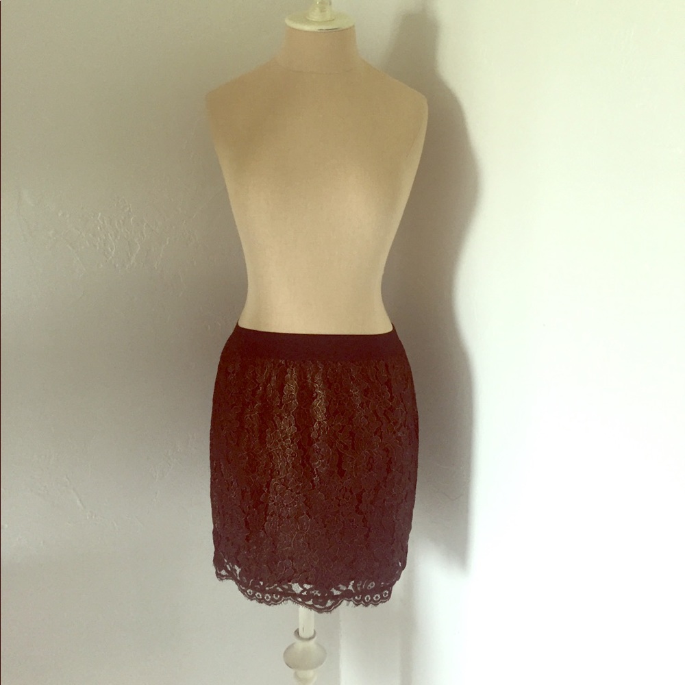 Joie Black Lace Skirt sz Xs