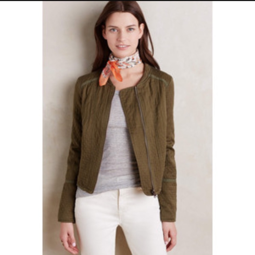 Anthropologie x Hei Hei Quilted Riding Jacket