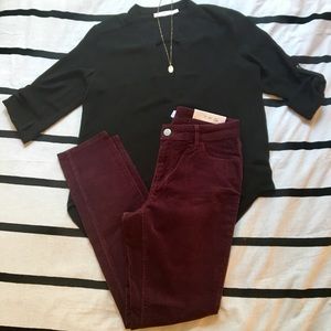 NWT Loft Curvy Skinny corduroy pants