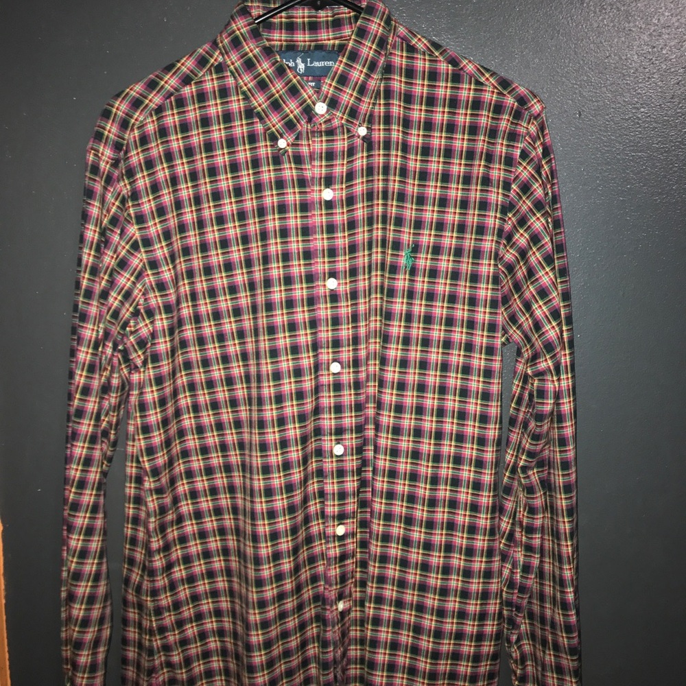 Plaid Ralph Lauren long sleeve button up.