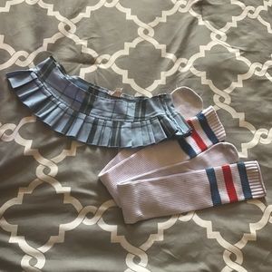 School girl skirt (thigh high socks NOT included)