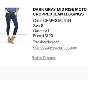 Express Moto Cropped Jean Leggings