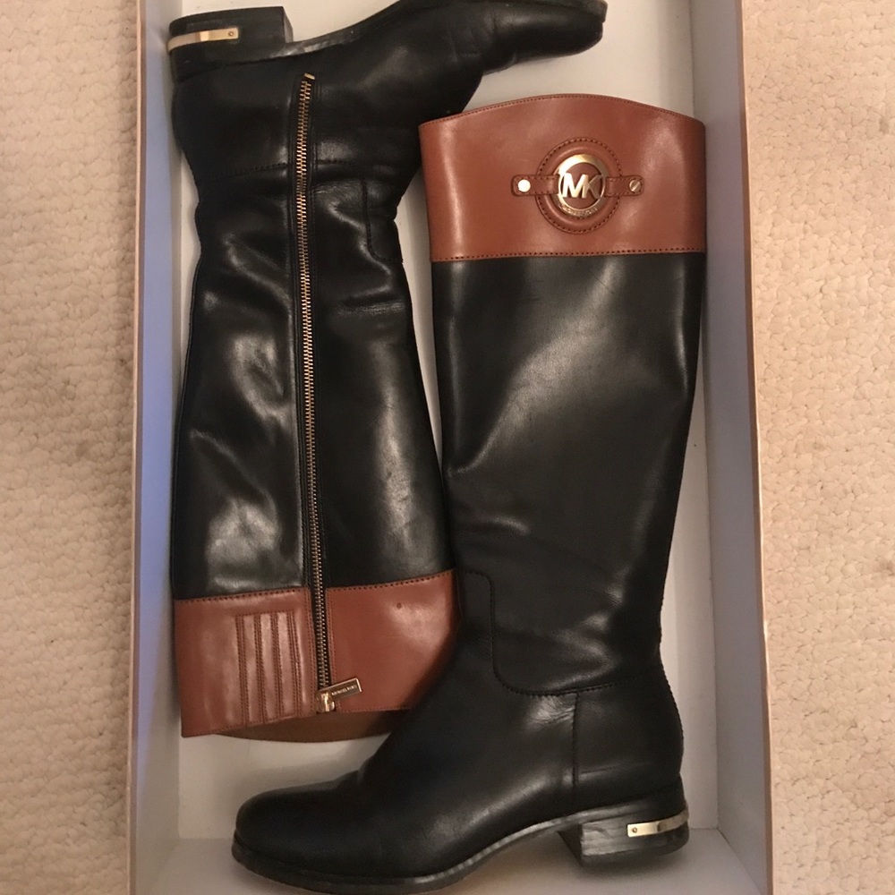 Michael Kors Leather Flat Boot