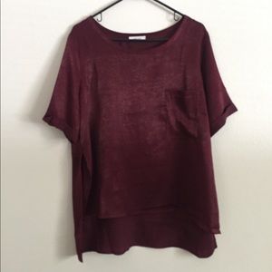 Silk-y T-shirt Blouse