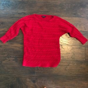Banana Republic 3/4 length cable knit sweater