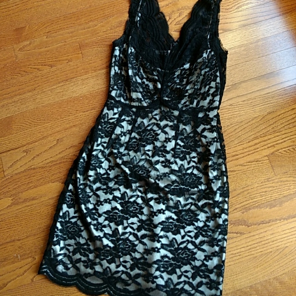 Calvin Klein lace overlay dress