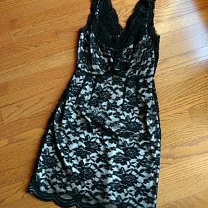Calvin Klein lace overlay dress