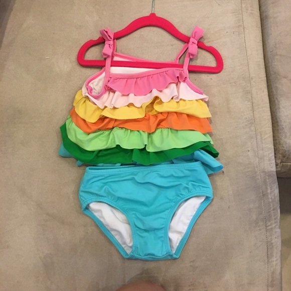 Bundle of Three  little girl bathing suits - Picture 5 of 6
