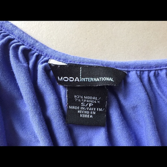 MODA International Periwinkle One Shoulder Dress S - Picture 4 of 6