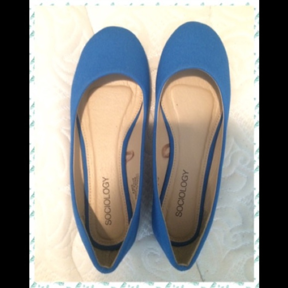 *Brand New* Blue Sociology ballet flats.