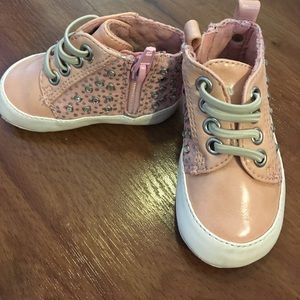 Steuart Weitzman jeweled crib sneakers