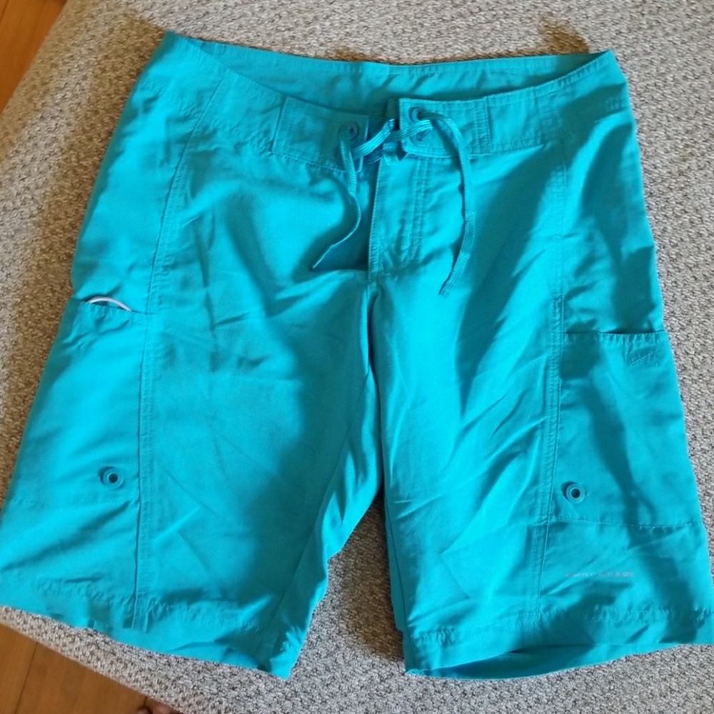 Columbia omni shade board shorts blue sz 4