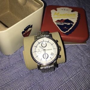 Fossil silver watch Fossil silver watch