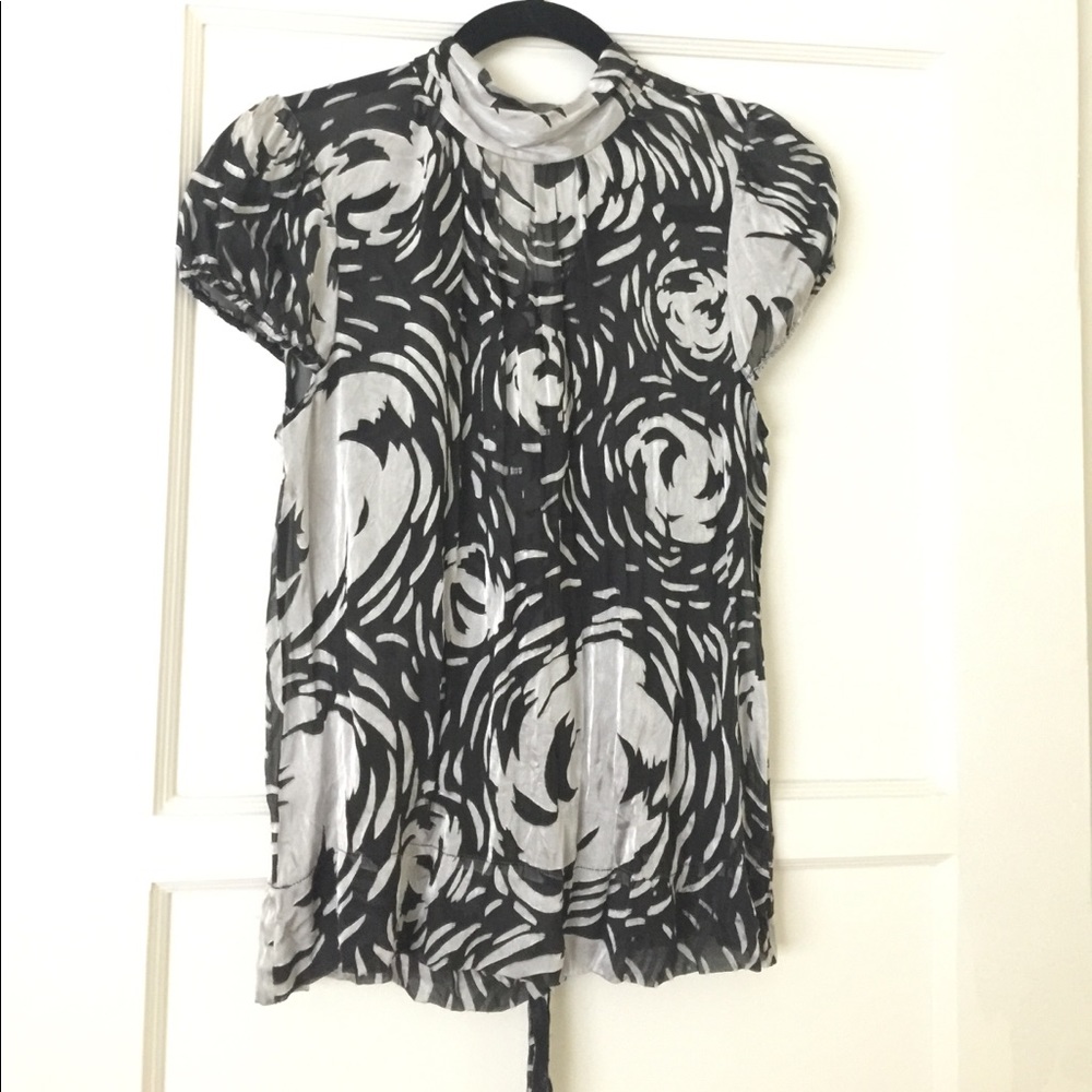 BCBG rayon/silk blouse