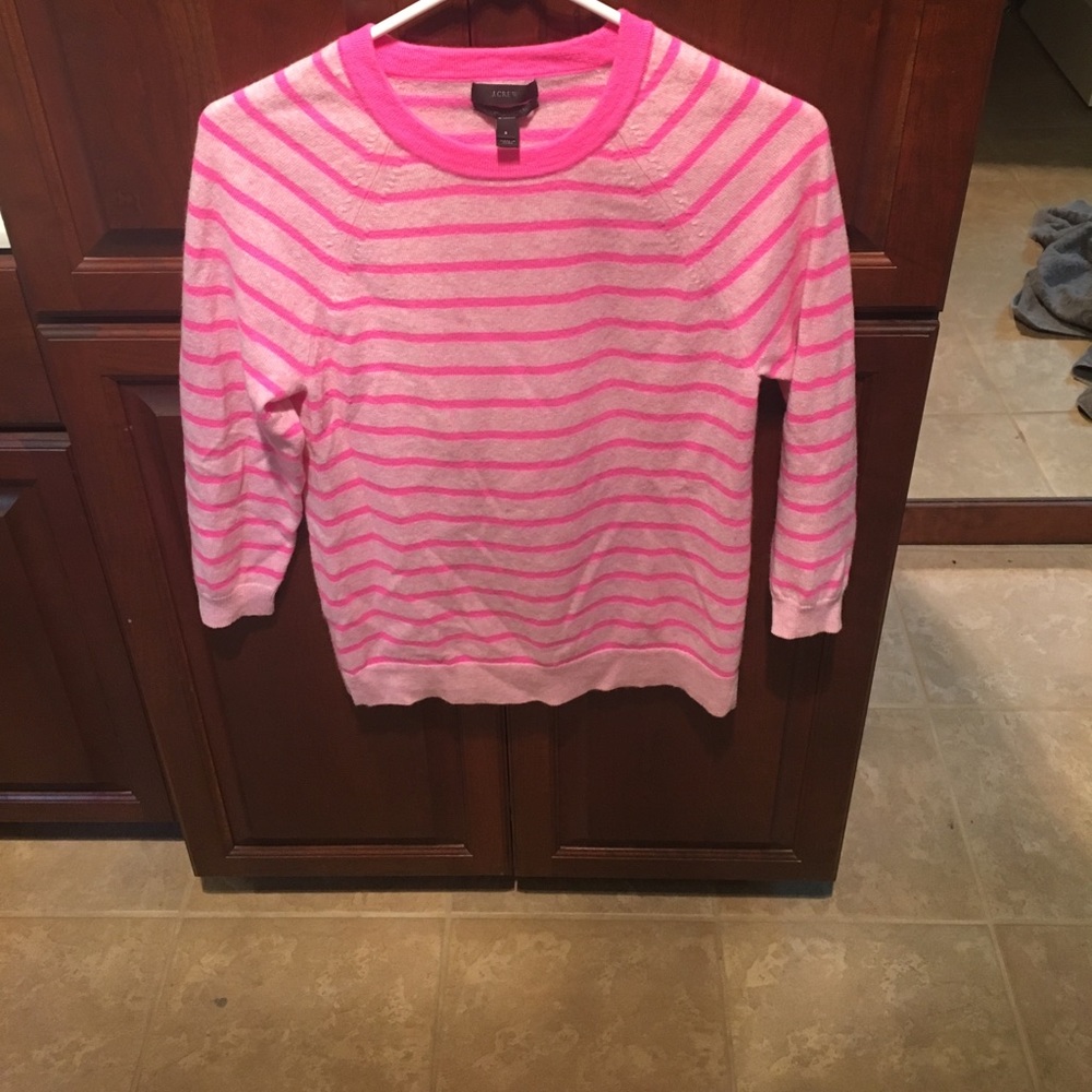 J crew collection striped cashmere sweater.