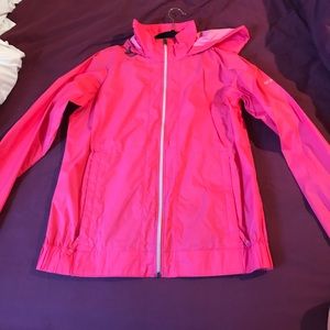 Pink Columbia rain jacket