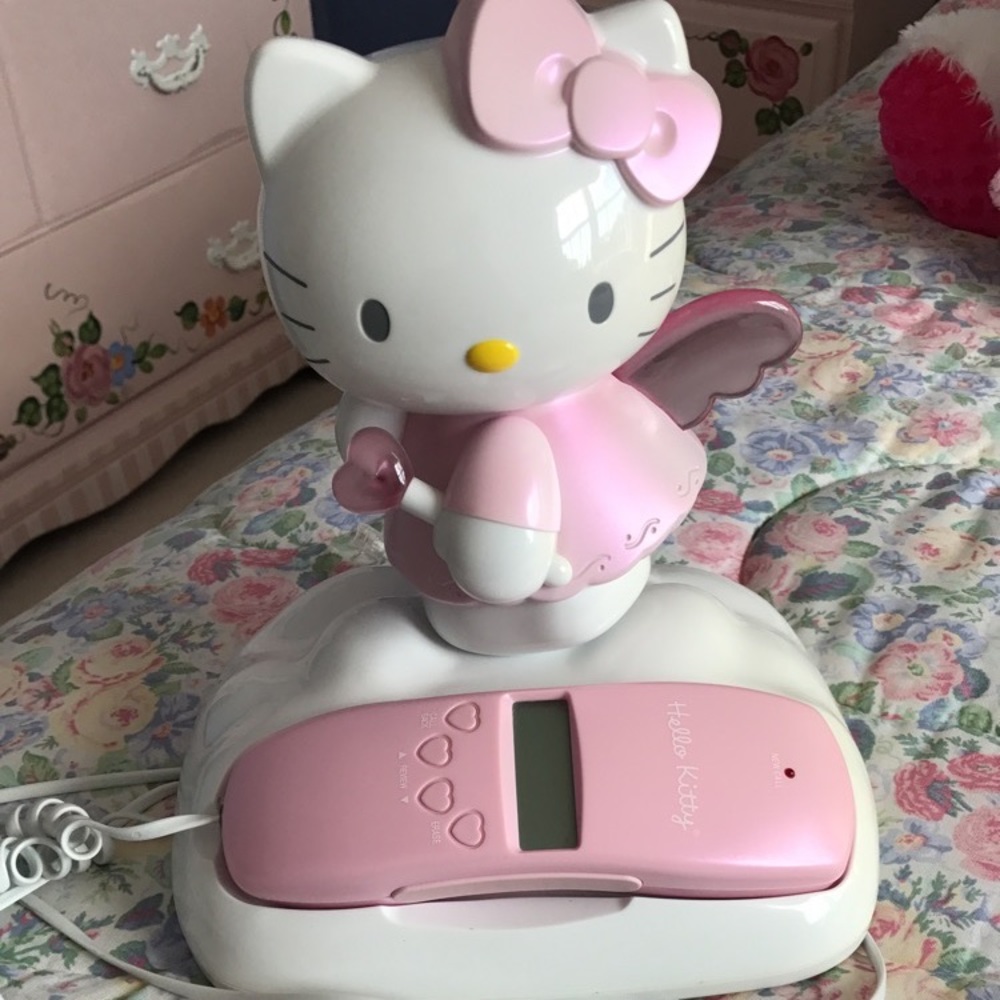 Other | Vintage Sanrio Hello Kitty Angel Phone | Poshmark