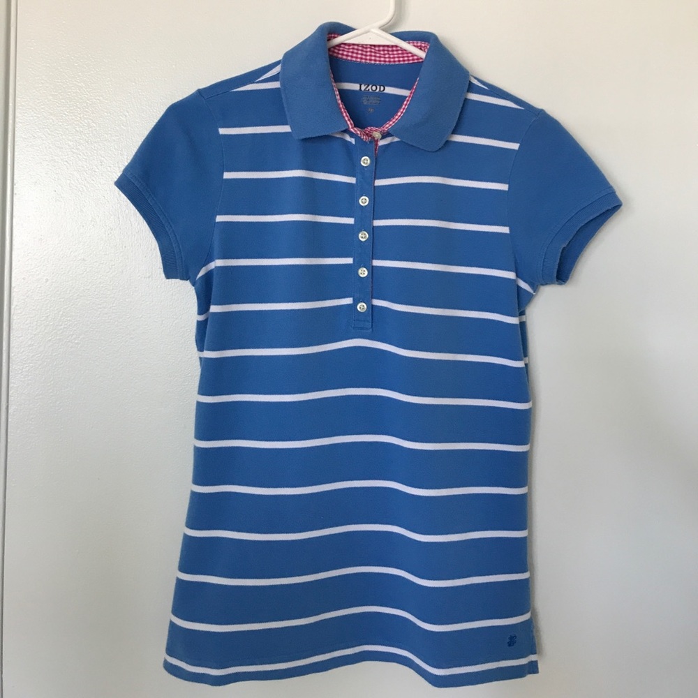 IZOD STRIPPED POLO.