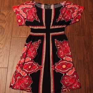 Bisou Bisou patterned dress, size 16