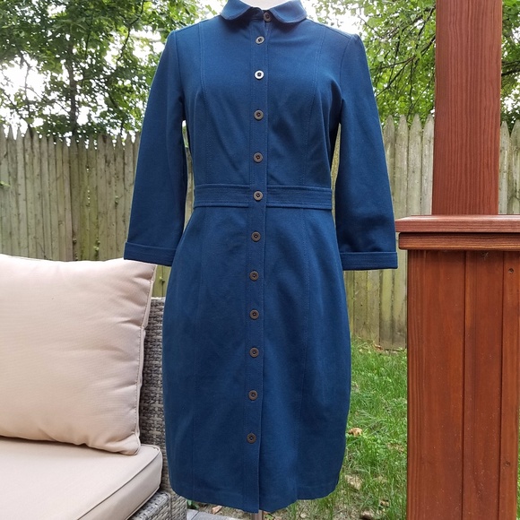 Boden Dresses & Skirts - Boden 3/4 Sleeve Button Down Dress 8P