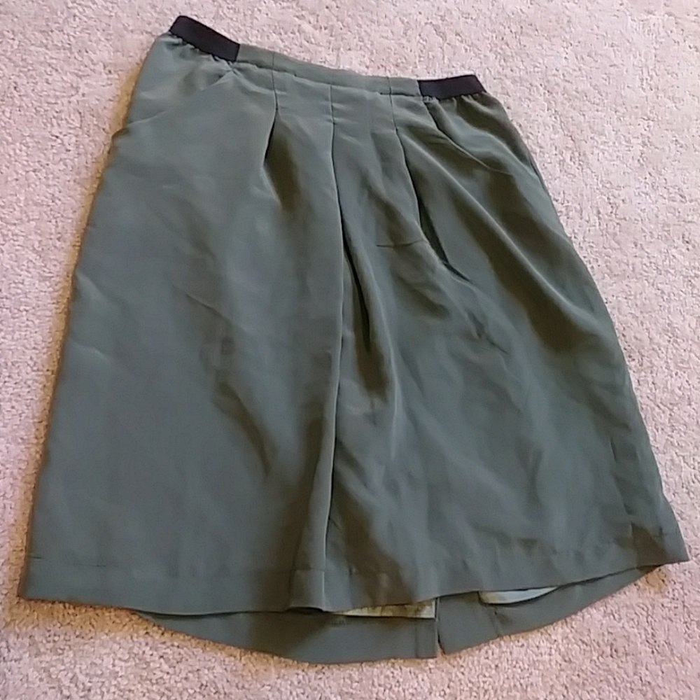 Olive green skirt