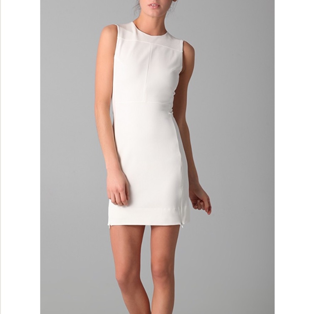 Size 10 (6) Diane von Furstenberg off-wht dress