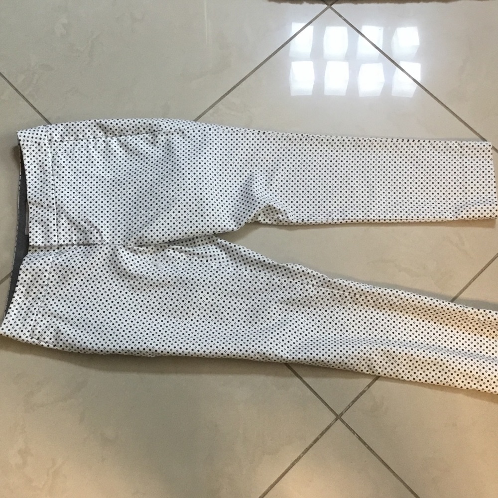 Black and white dress pants
