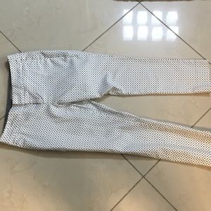 Black and white dress pants