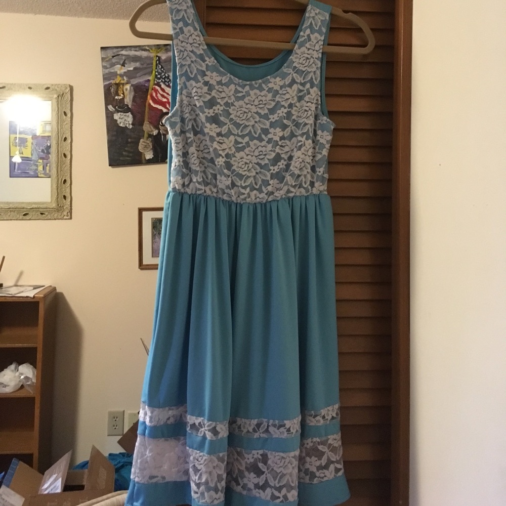 Turquoise dress