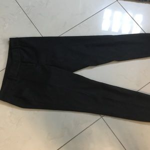 Black patterned dress pants